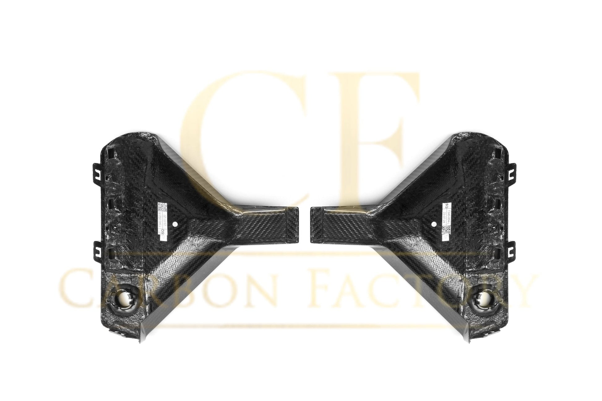 SQ Style Pre-Preg Carbon Fibre Rear Bumper Trims for BMW G87 M2 23-Present - Carbon Factory