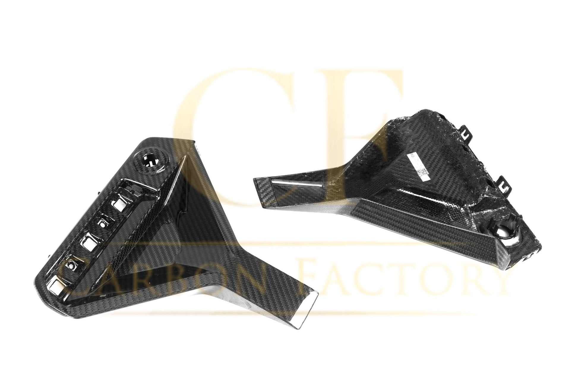 SQ Style Pre-Preg Carbon Fibre Rear Bumper Trims for BMW G87 M2 23-Present - Carbon Factory