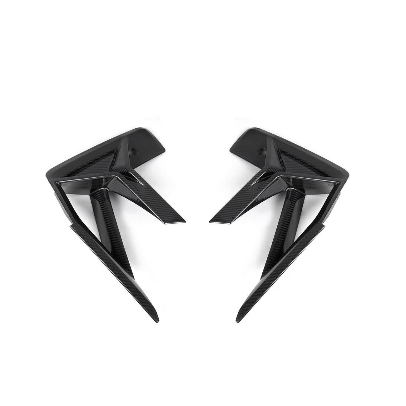 V Style Pre-Preg Carbon Fibre Front Bumper Trims for BMW F97 X3M F98 X4M LCI 22-24 - Carbon Factory