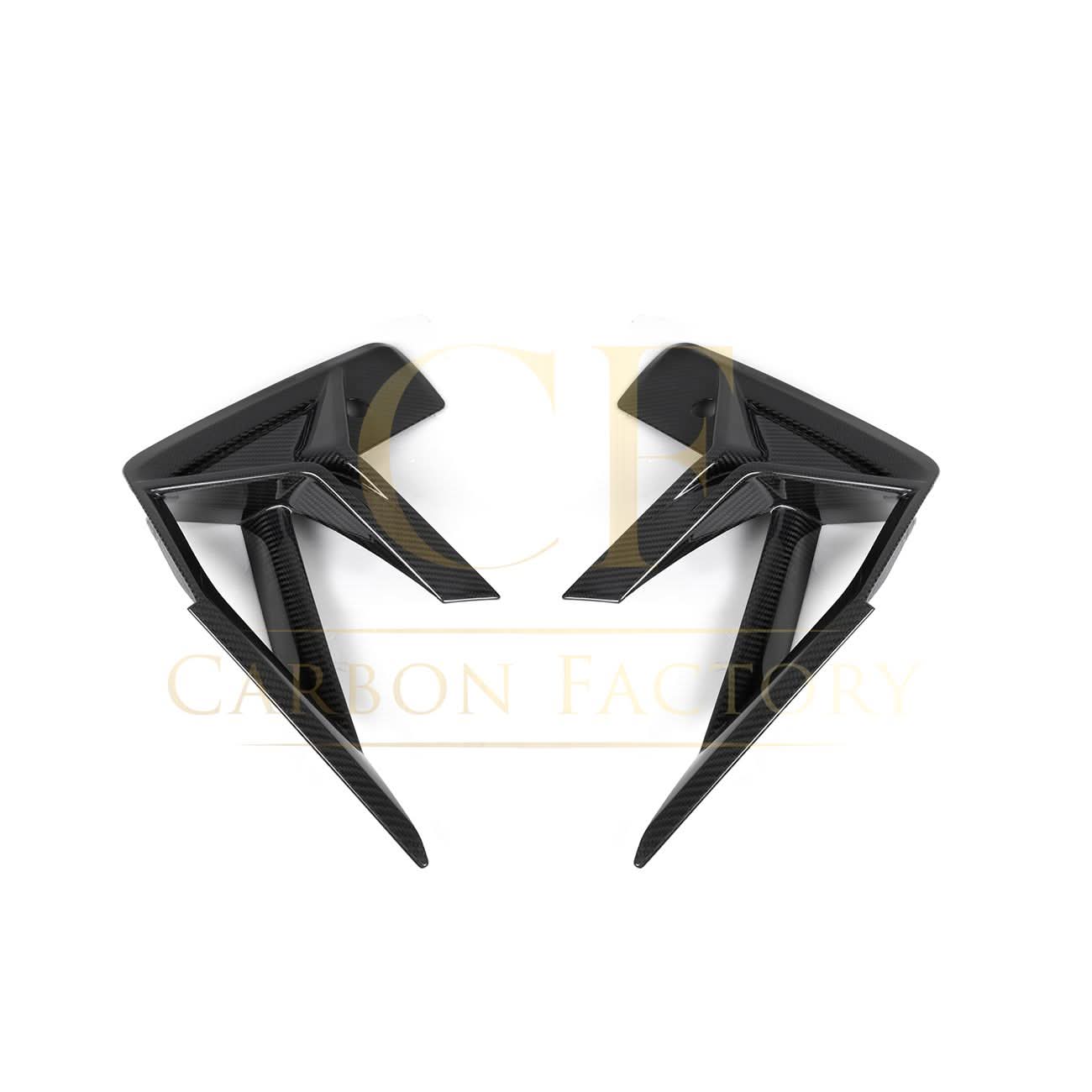 V Style Pre-Preg Carbon Fibre Front Bumper Trims for BMW F97 X3M F98 X4M LCI 22-24 - Carbon Factory