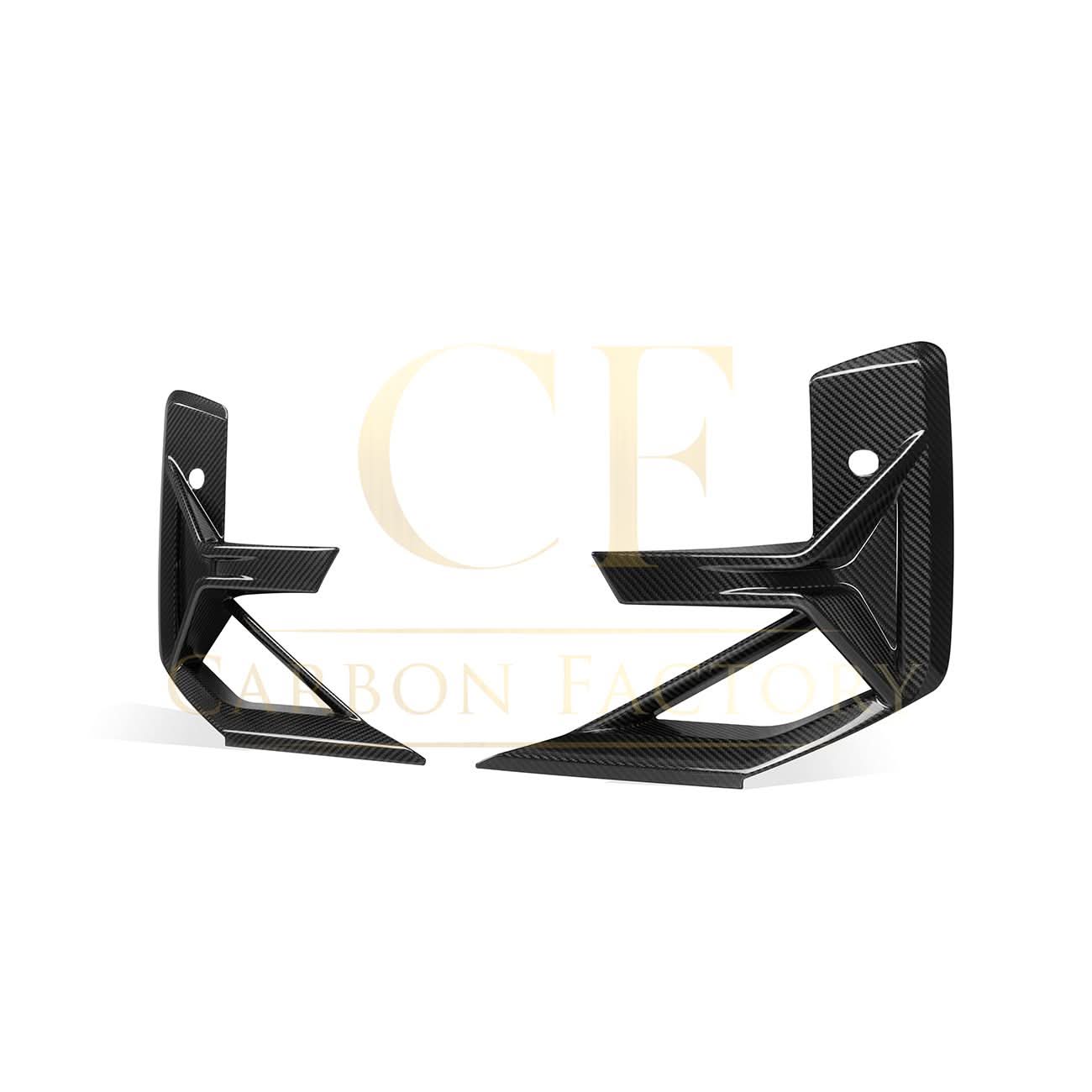 V Style Pre-Preg Carbon Fibre Front Bumper Trims for BMW F97 X3M F98 X4M LCI 22-24 - Carbon Factory