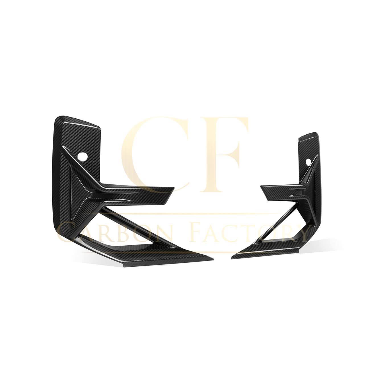 V Style Pre-Preg Carbon Fibre Front Bumper Trims for BMW F97 X3M F98 X4M LCI 22-24 - Carbon Factory