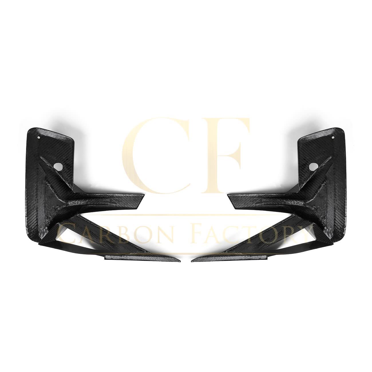 V Style Pre-Preg Carbon Fibre Front Bumper Trims for BMW F97 X3M F98 X4M LCI 22-24 - Carbon Factory