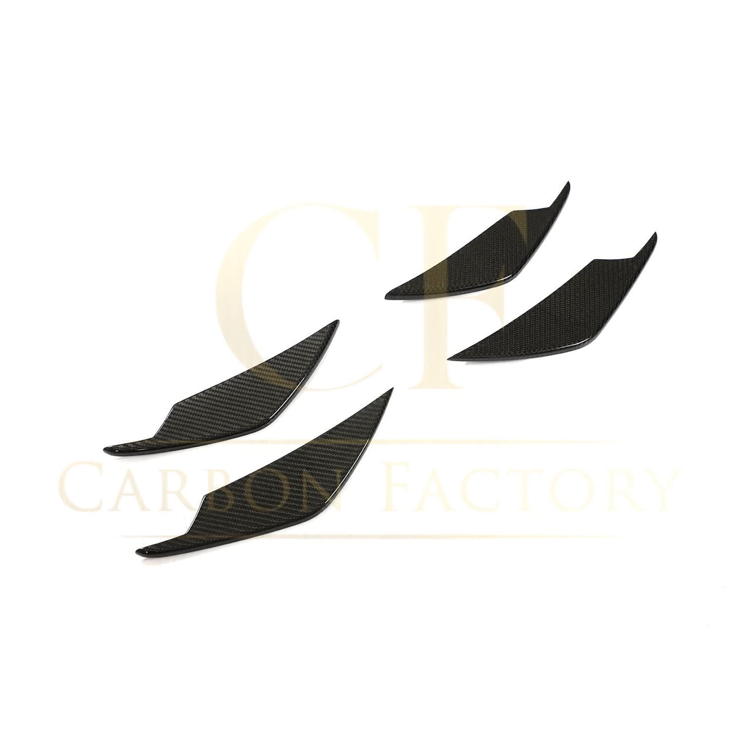 V Style Pre-Preg Carbon Fibre Front Canards for BMW G80 M3 G82 G83 M4 21-Present - Carbon Factory