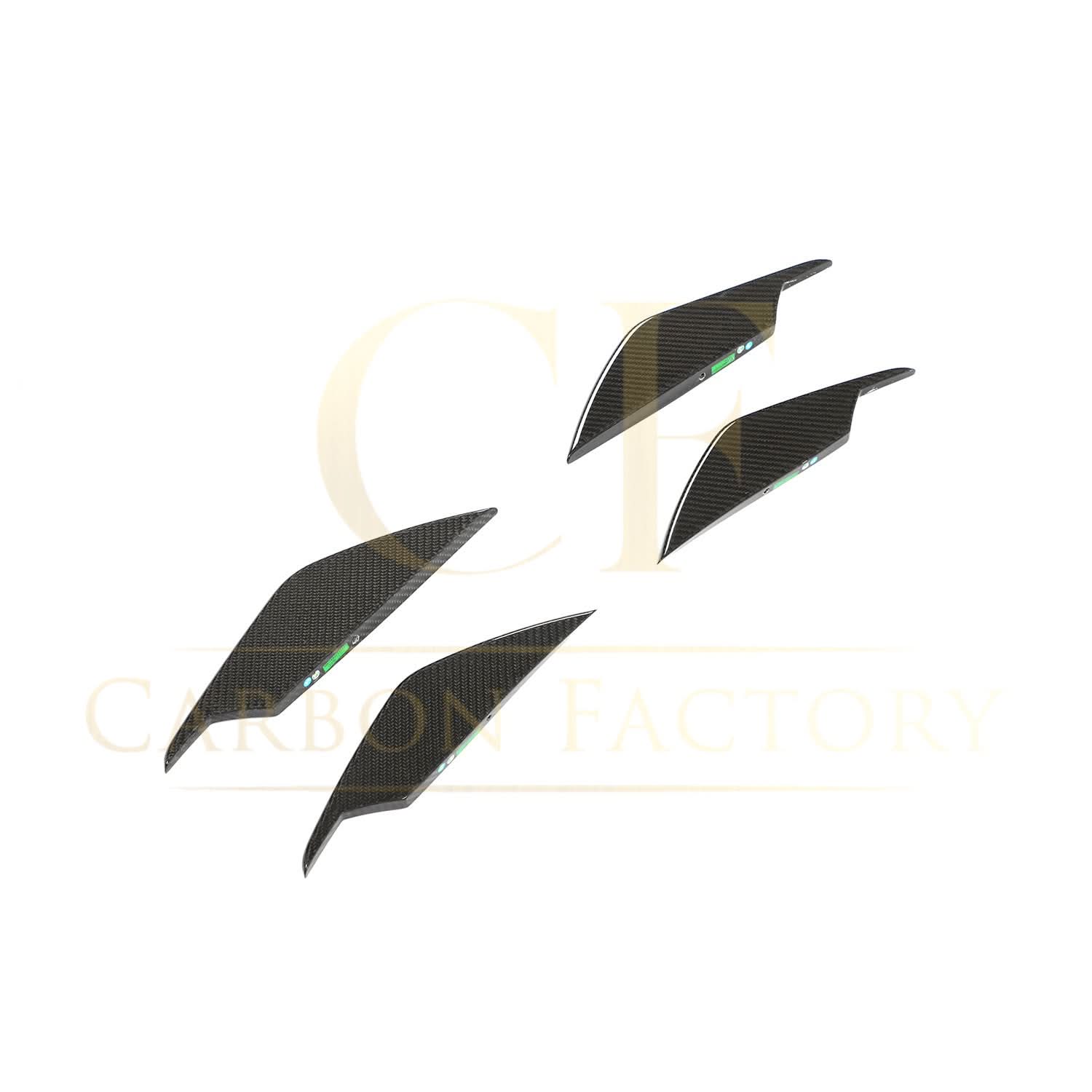 V Style Pre-Preg Carbon Fibre Front Canards for BMW G80 M3 G82 G83 M4 21-Present - Carbon Factory