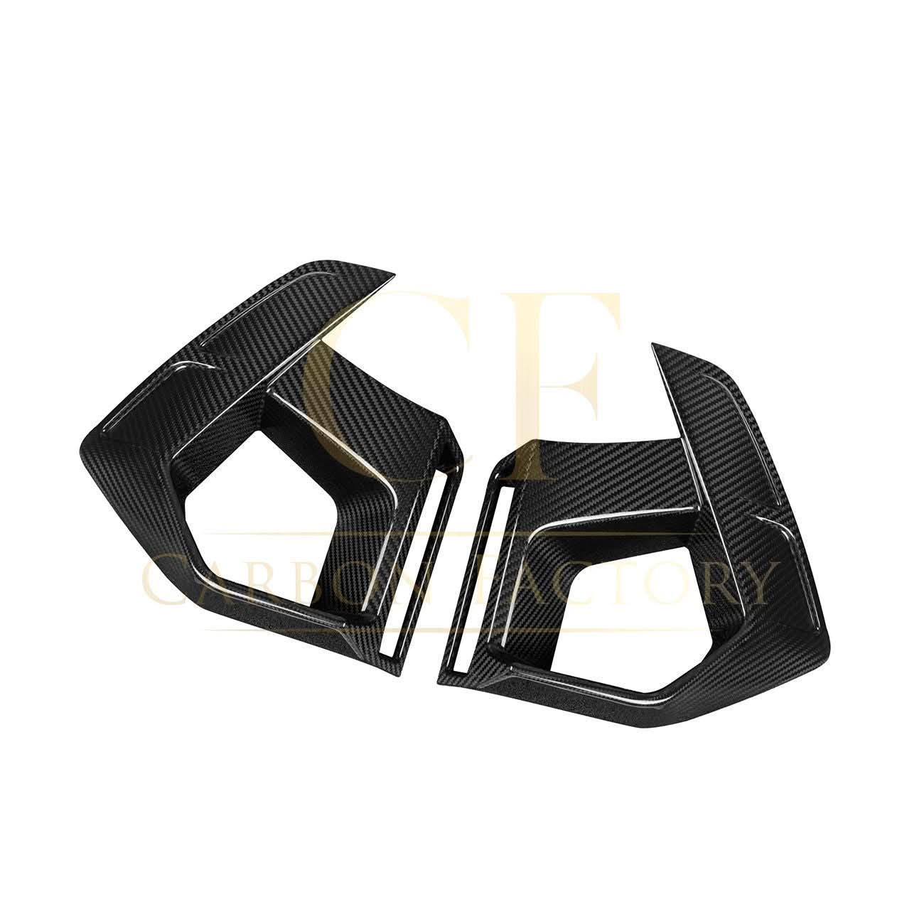 V Style Pre-Preg Carbon Fibre Front Induction Trims for BMW F97 X3M F98 X4M LCI 22-24 - Carbon Factory