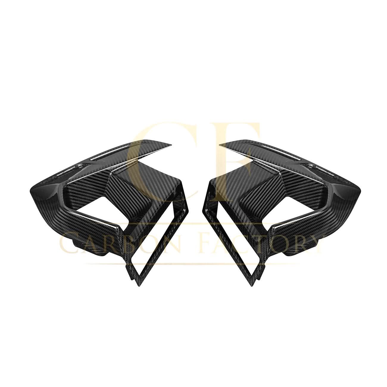 V Style Pre-Preg Carbon Fibre Front Induction Trims for BMW F97 X3M F98 X4M LCI 22-24 - Carbon Factory