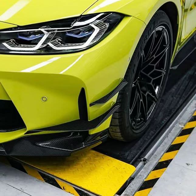 VS Style Pre-Preg Carbon Fibre Front Canards for BMW G80 M3 G82 G83 M4 21-Present - Carbon Factory