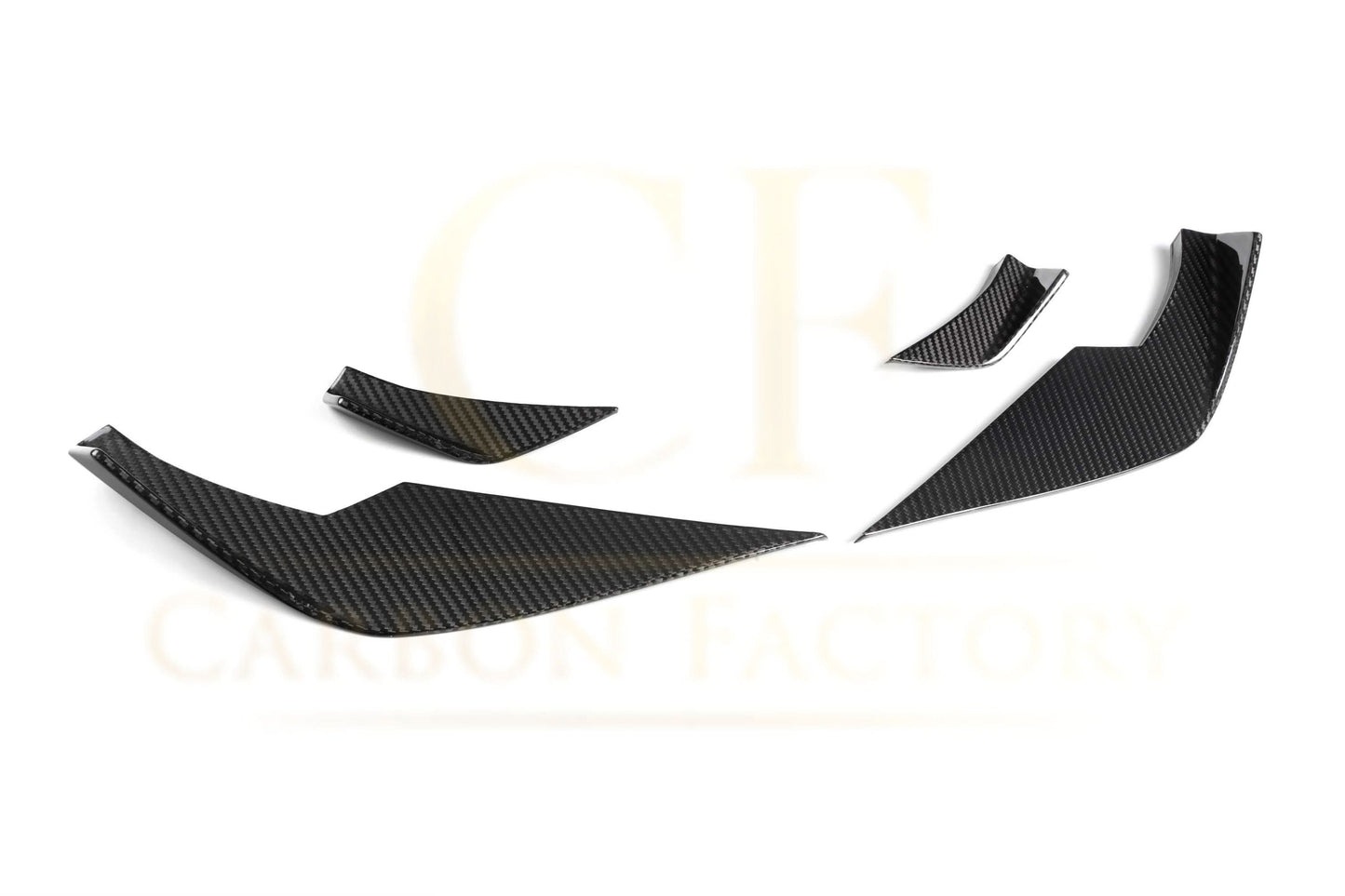 VS Style Pre-Preg Carbon Fibre Front Canards for BMW G80 M3 G82 G83 M4 21-Present - Carbon Factory