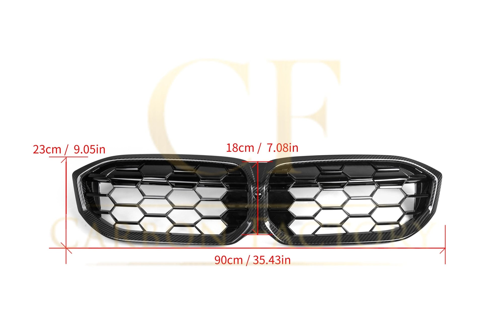 Diamond Style Pre-Preg Carbon Fibre Front Grille for BMW G20 G28 3 Series LCI 22-24 - Carbon Factory
