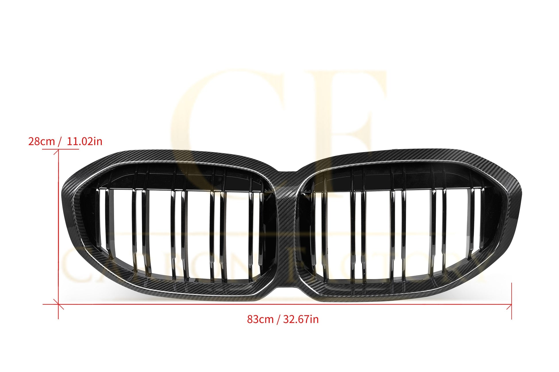 Double Slat Pre-Preg Carbon Fibre Front Grille for BMW F40 1 Series 19-24 - Carbon Factory