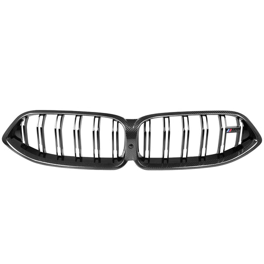 Double Slat Pre-preg Carbon Fibre Front Grille for BMW F91 F92 F93 M8 20-25 - Carbon Factory