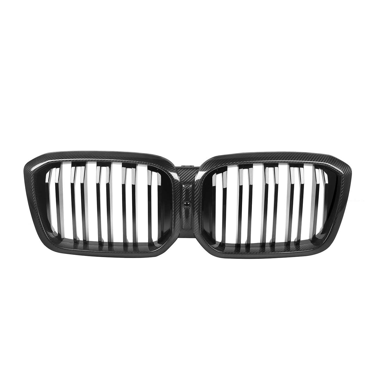 Double Slat Pre-Preg Carbon Fibre Front Grille for BMW F97 X3M F98 X4M LCI 22-24 - Carbon Factory