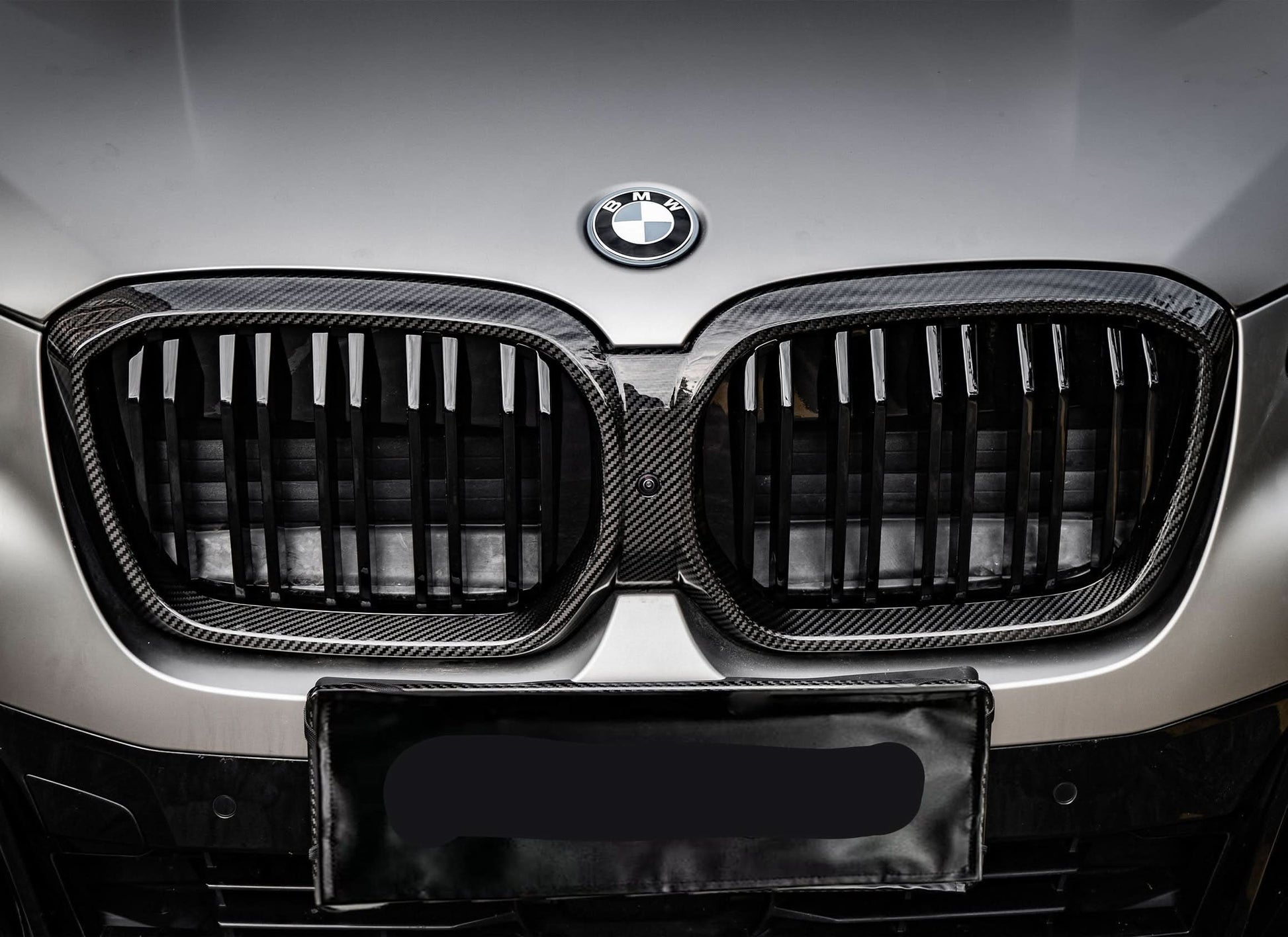Double Slat Pre-Preg Carbon Fibre Front Grille for BMW G08 IX3 LCI 22-25 - Carbon Factory