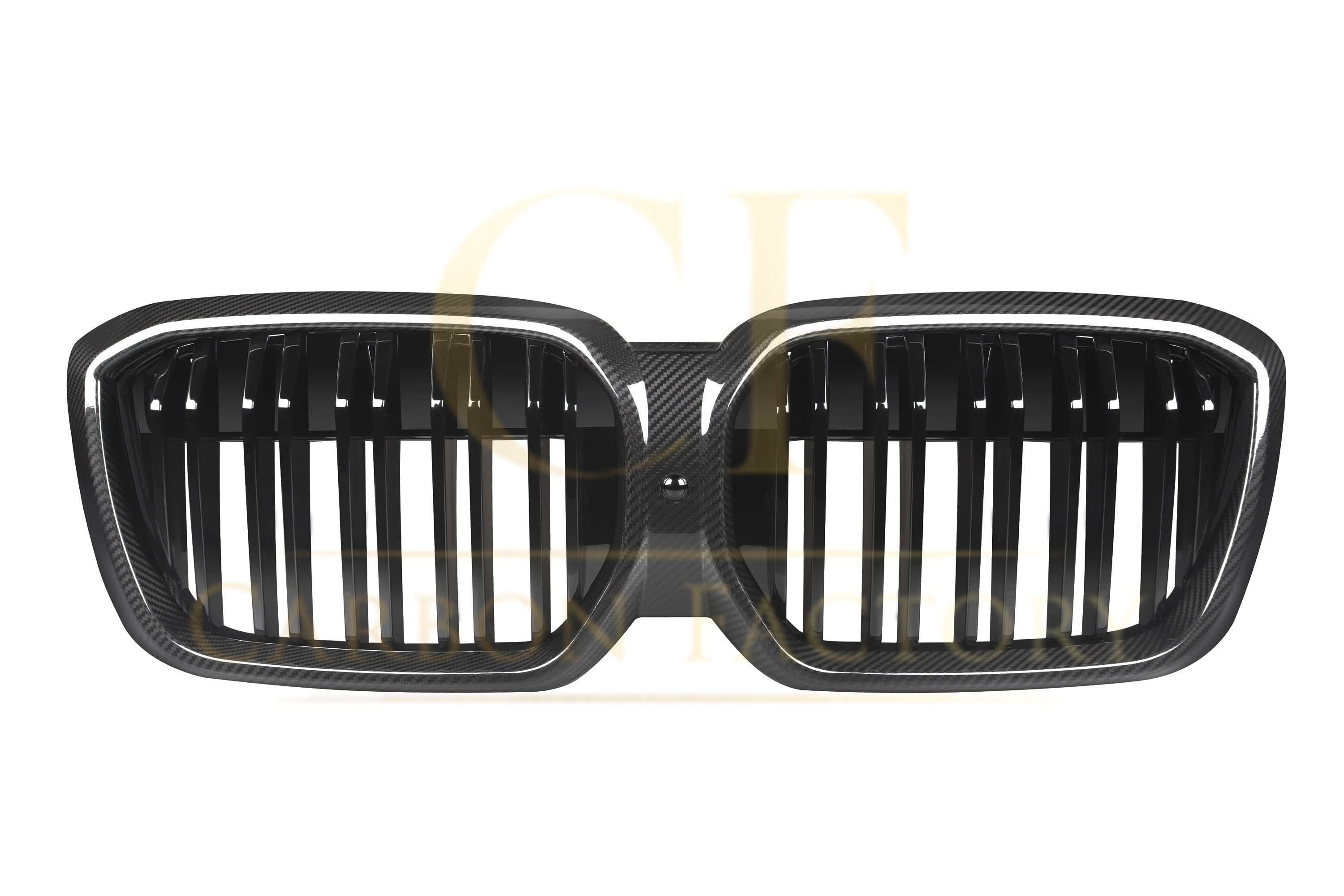 Double Slat Pre-Preg Carbon Fibre Front Grille for BMW G08 IX3 LCI 22-25 - Carbon Factory