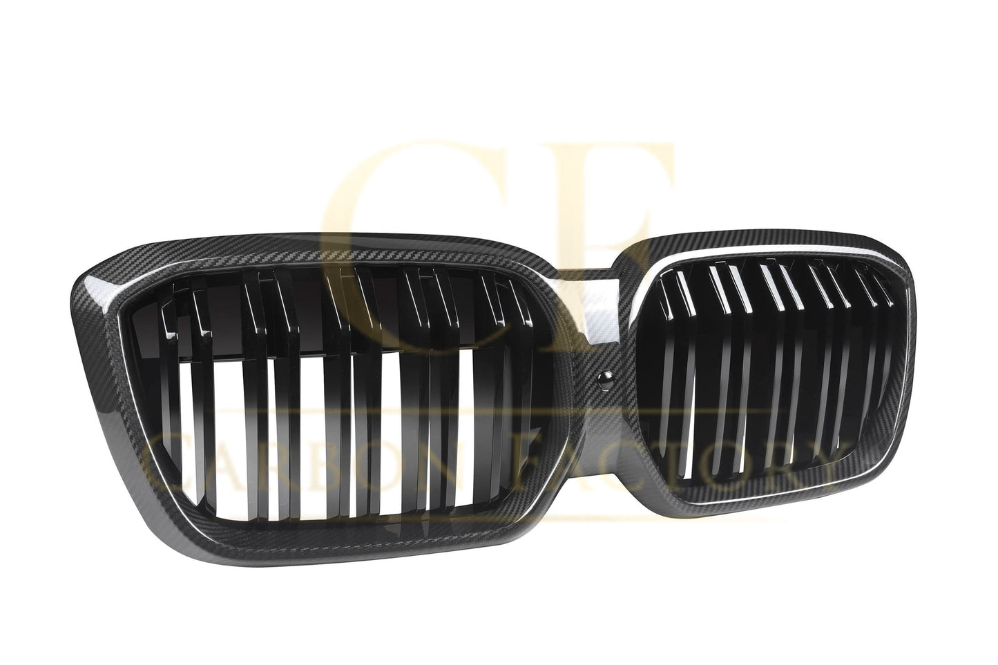 Double Slat Pre-Preg Carbon Fibre Front Grille for BMW G08 IX3 LCI 22-25 - Carbon Factory