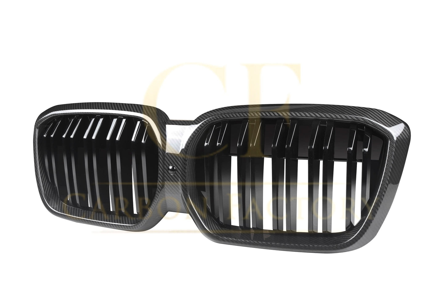 Double Slat Pre-Preg Carbon Fibre Front Grille for BMW G08 IX3 LCI 22-25 - Carbon Factory