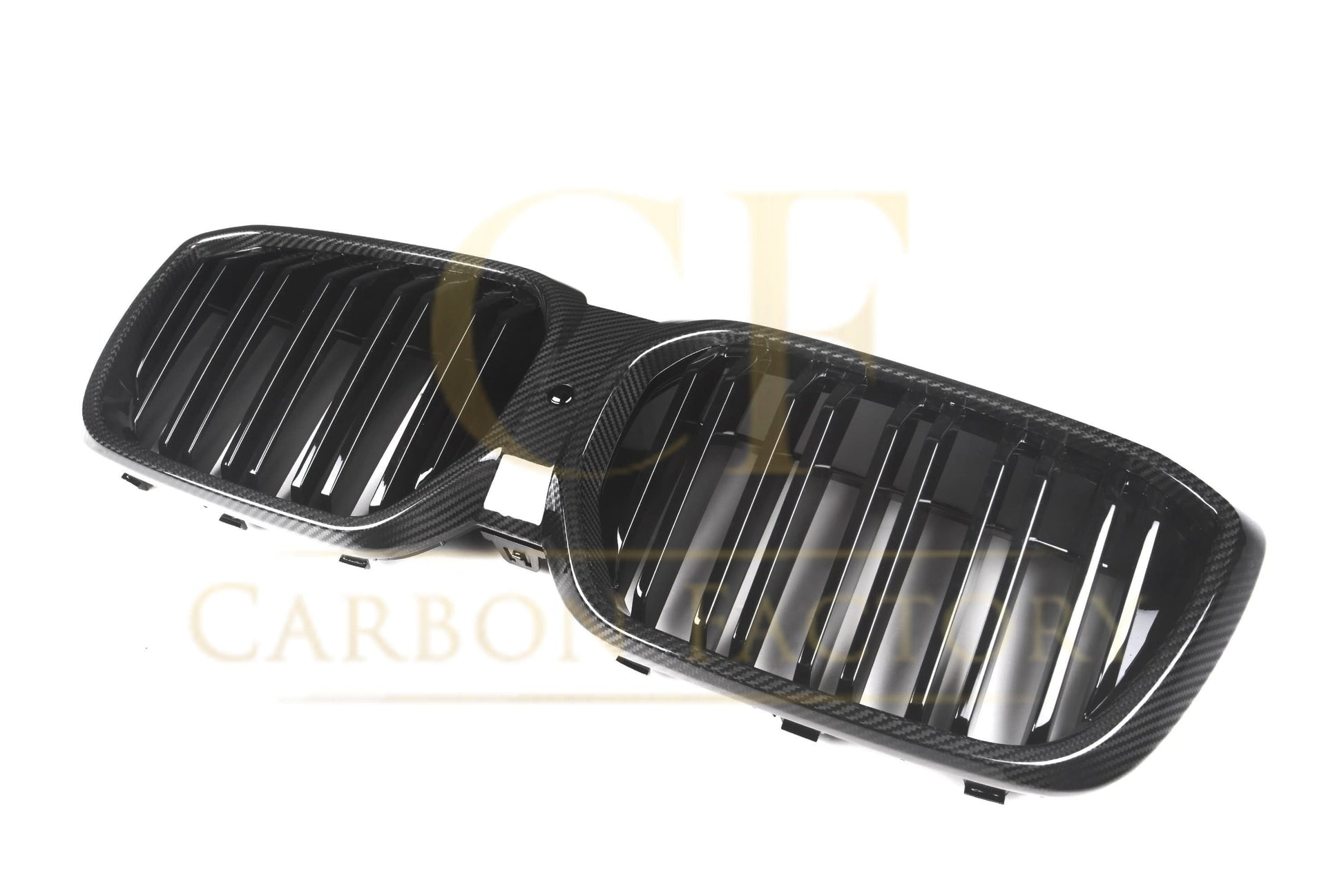 Double Slat Pre-Preg Carbon Fibre Front Grille for BMW G08 IX3 LCI 22-25 - Carbon Factory