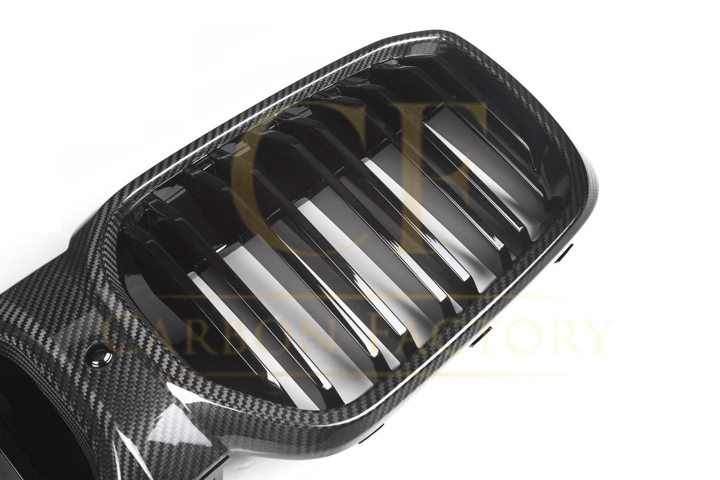 Double Slat Pre-Preg Carbon Fibre Front Grille for BMW G08 IX3 LCI 22-25 - Carbon Factory