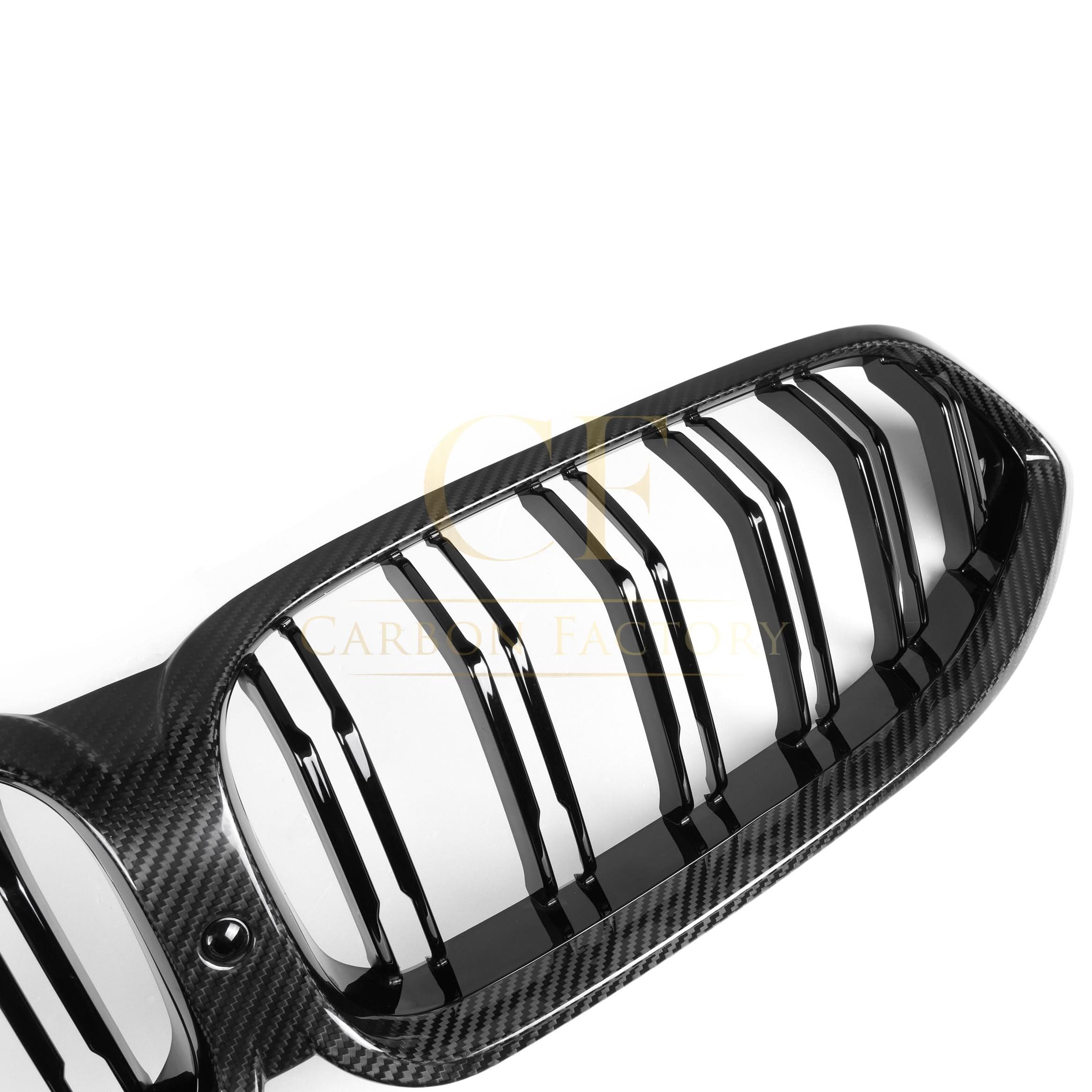 Double Slat Pre-preg Carbon Fibre Front Grille for BMW G14 G15 G16 8 Series 18-22 - Carbon Factory