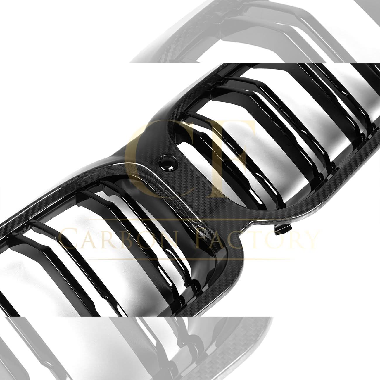 Double Slat Pre-preg Carbon Fibre Front Grille for BMW G14 G15 G16 8 Series LCI 23-24 - Carbon Factory