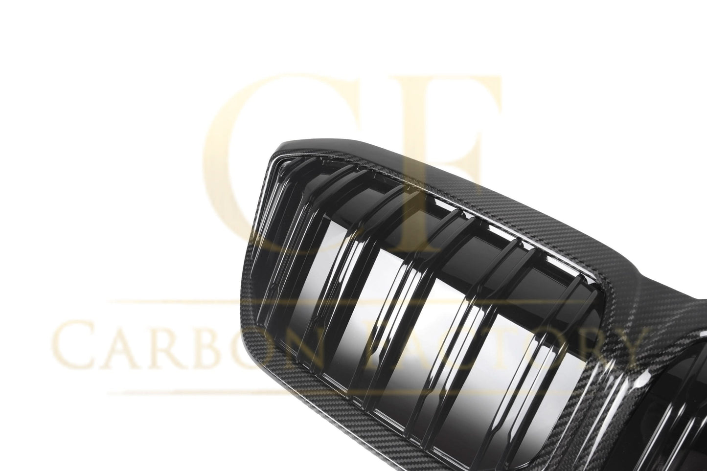 Double Slat Pre-Preg Carbon Fibre Front Grille for BMW i3 23-25 - Carbon Factory