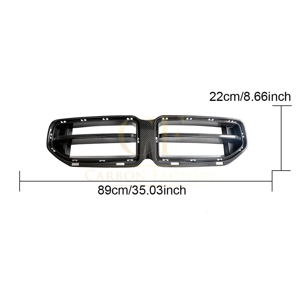 GT style Pre-Preg Carbon Fibre Front Grill for BMW G87 M2 23-Present - Carbon Factory