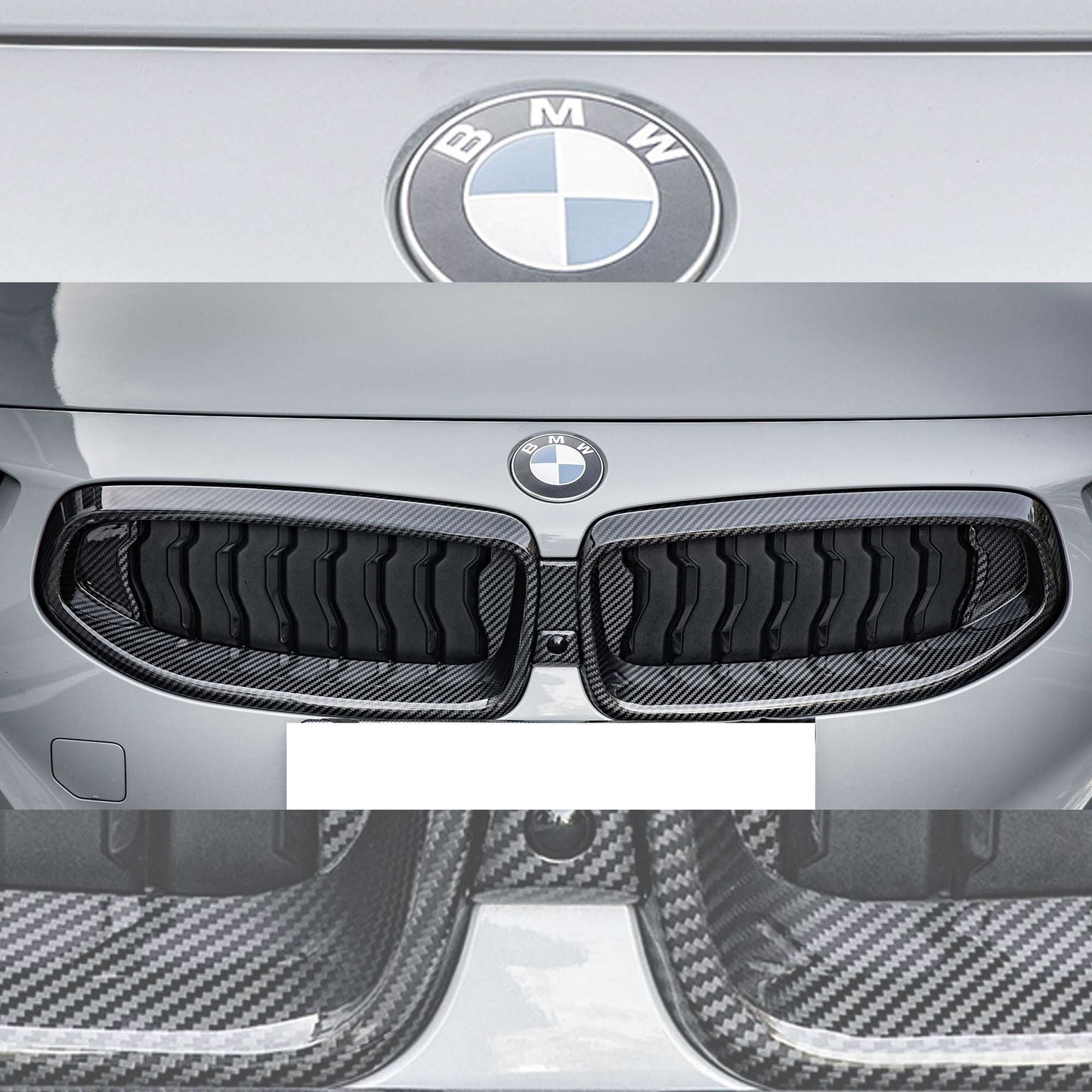 Pre-Preg Carbon Fibre Front Grille for BMW 2 Series G42 Coupe 21-Present - Carbon Factory