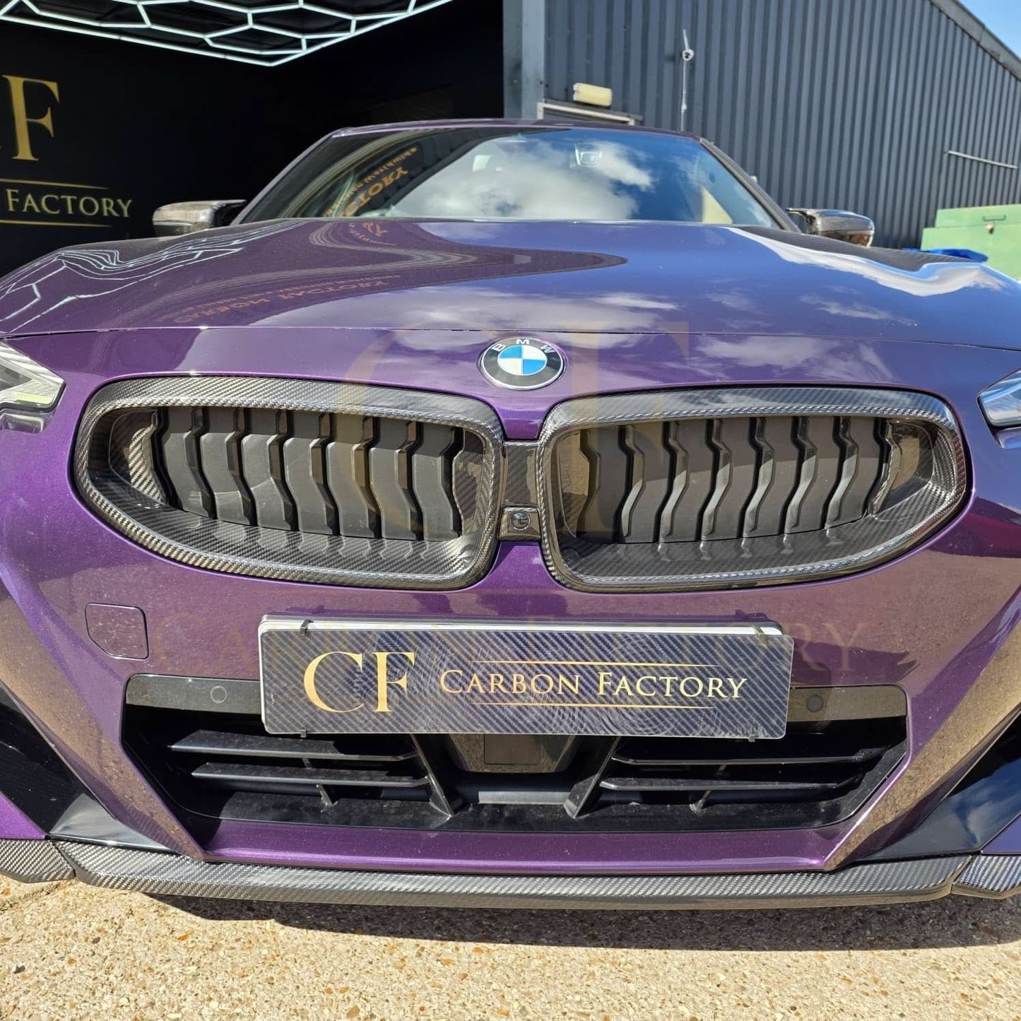 Pre-Preg Carbon Fibre Front Grille for BMW 2 Series G42 Coupe 21-Present - Carbon Factory