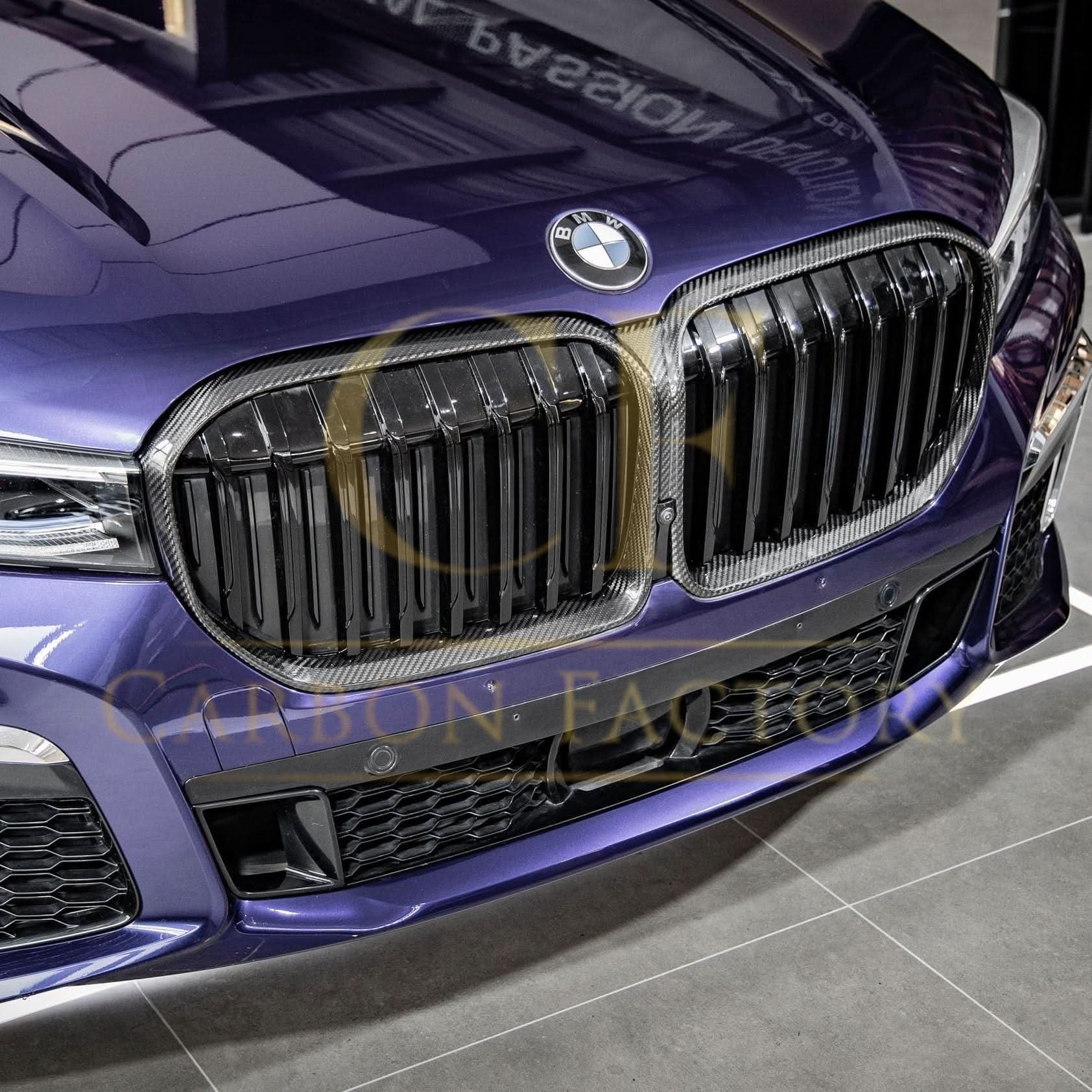 Pre-Preg Carbon Fibre Front Grille for BMW G11 G12 7 Series LCI 20-23 - Carbon Factory