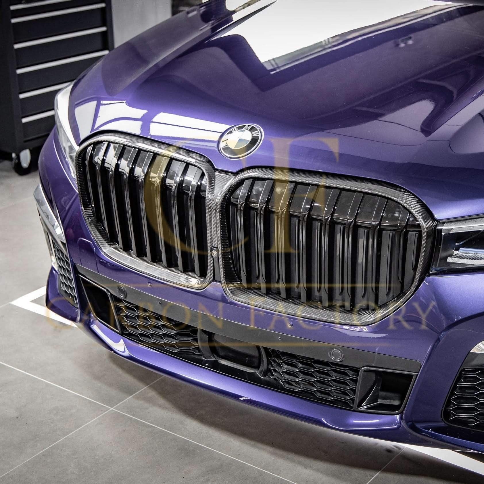 Pre-Preg Carbon Fibre Front Grille for BMW G11 G12 7 Series LCI 20-23 - Carbon Factory