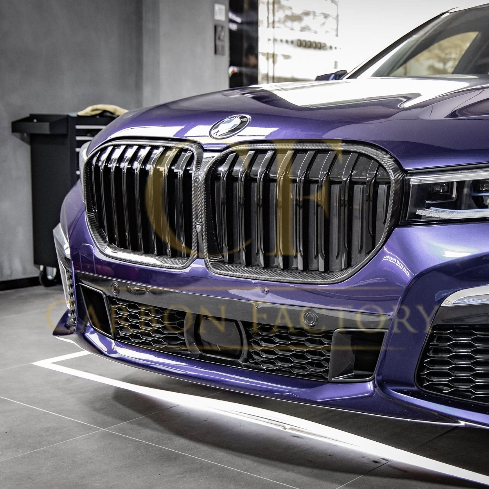Pre-Preg Carbon Fibre Front Grille for BMW G11 G12 7 Series LCI 20-23 - Carbon Factory