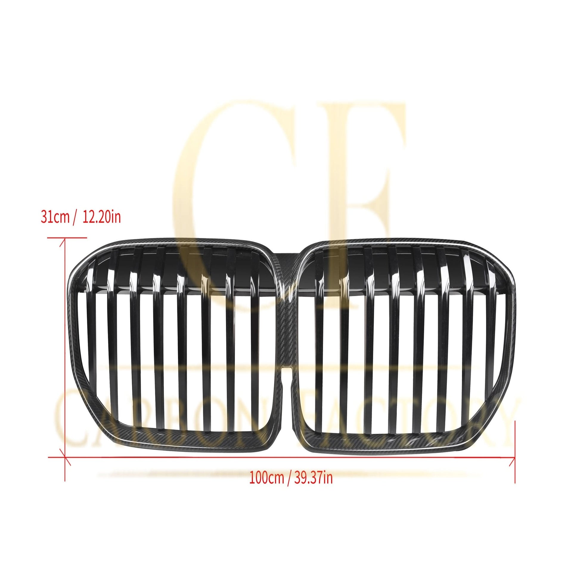 Pre-Preg Carbon Fibre Front Grille for BMW G11 G12 7 Series LCI 20-23 - Carbon Factory