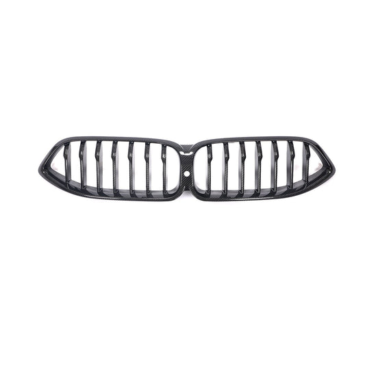 Single Slat Pre-preg Carbon Fibre Front Grille for BMW G14 G15 G16 8 Series 18-22 - Carbon Factory