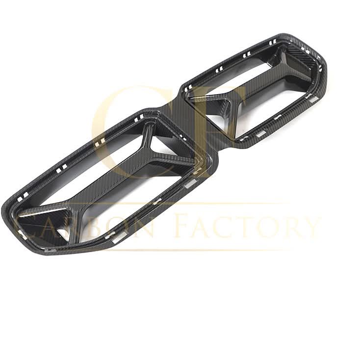 V style Pre-Preg Carbon Fibre Front Grill for BMW G87 M2 23-Present - Carbon Factory