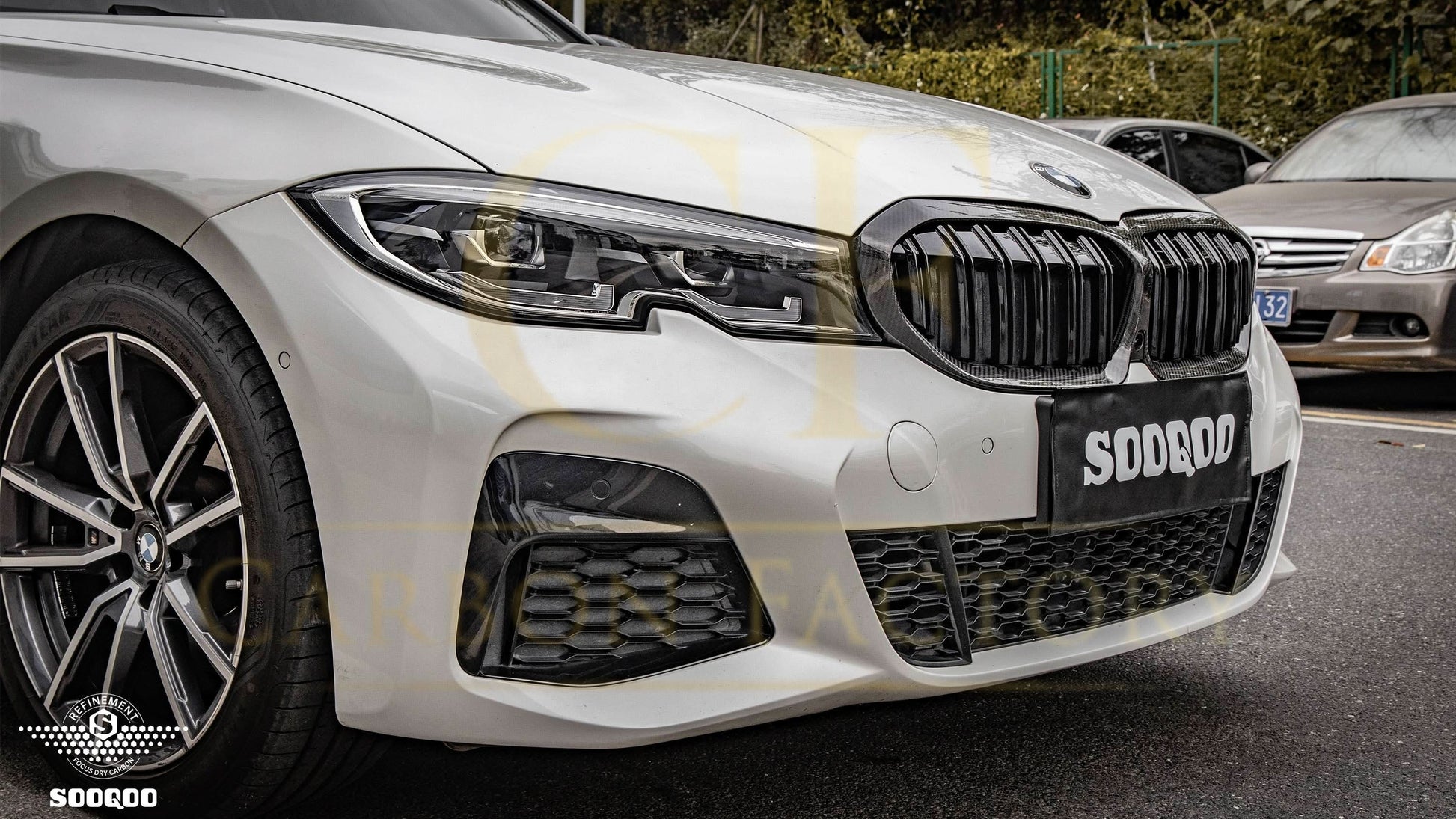 Pre-Preg Carbon Fibre Front Grille for BMW G20 G28 3 Series 19-22 - Carbon Factory