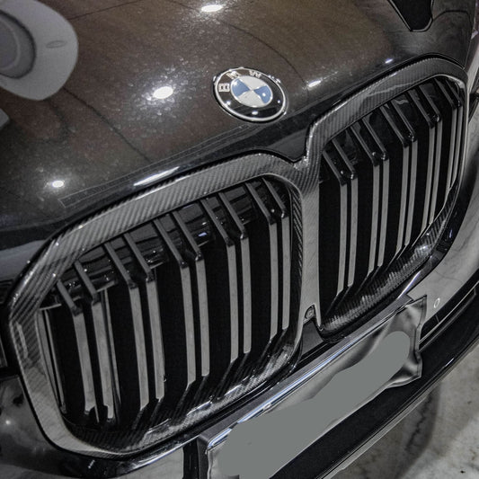 Pre-Preg Carbon Fibre Front Grille for BMW G07 X7 LCI 23-25 - Carbon Factory