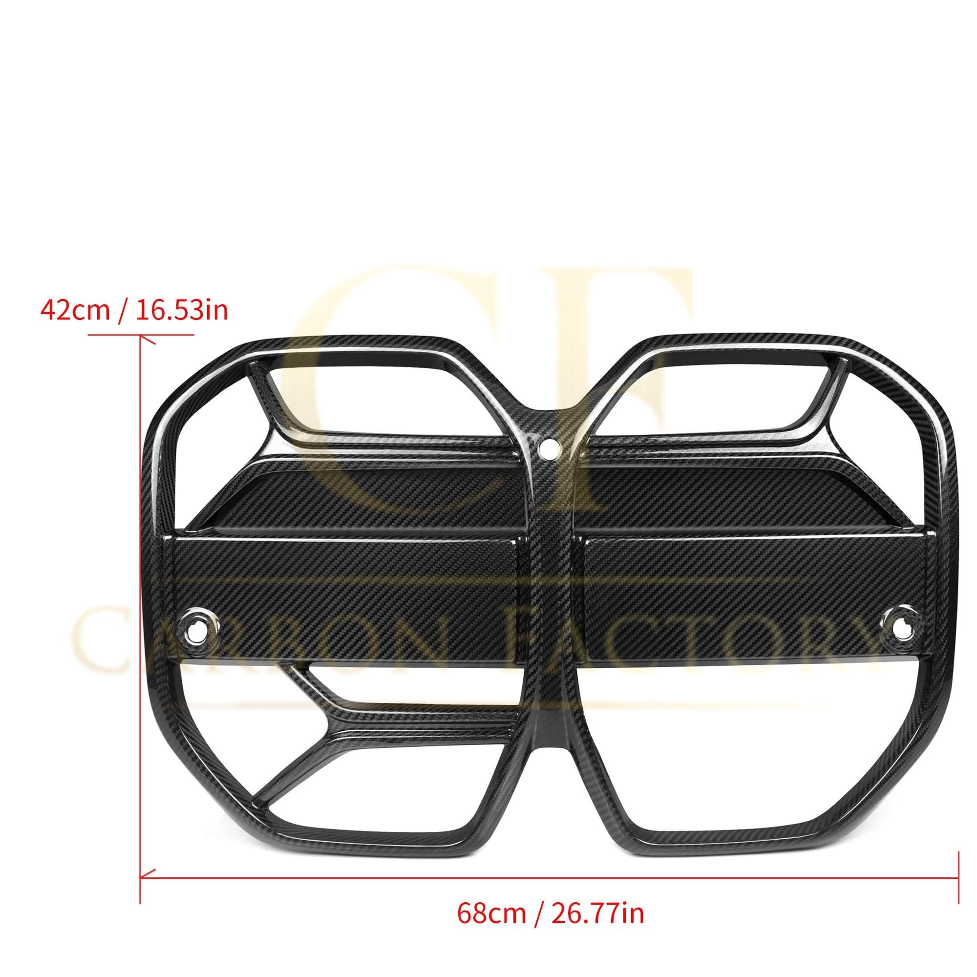 CSL Style Pre-Preg Carbon Fibre Front Grille for BMW 4 Series i4 21-25 - Carbon Factory