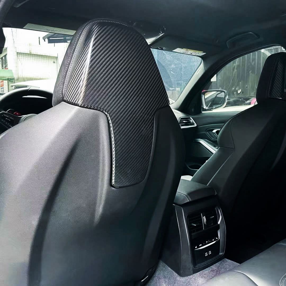 Pre-Preg Carbon Fibre Seat Covers for BMW G42 2 Series 21-24 - Carbon Factory