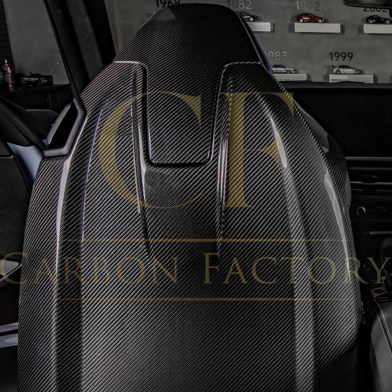 Pre-Preg Carbon Fibre Seat Covers for BMW G87 M2 G82 G83 M4 23-Present - Carbon Factory