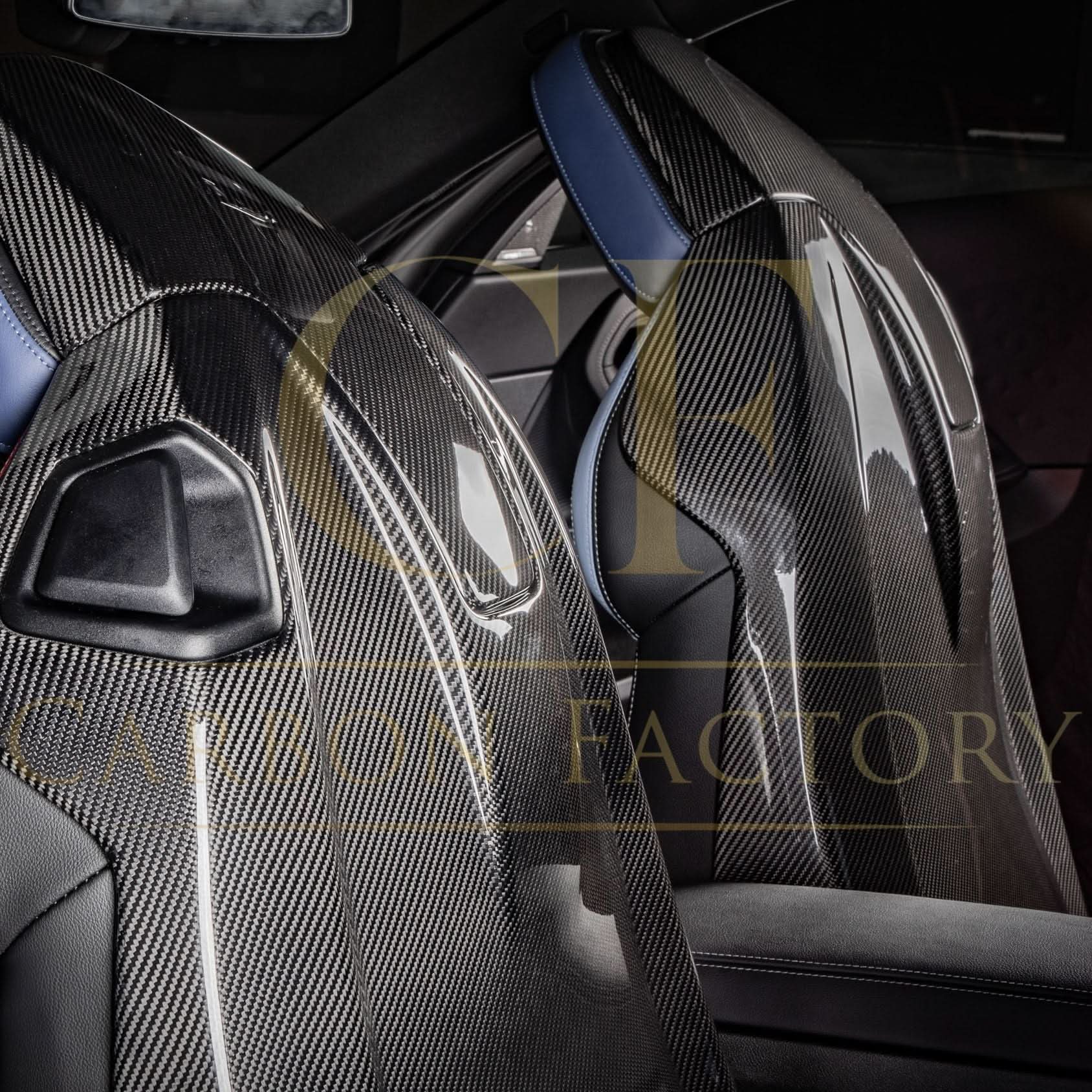 Pre-Preg Carbon Fibre Seat Covers for BMW G87 M2 G82 G83 M4 23-Present - Carbon Factory