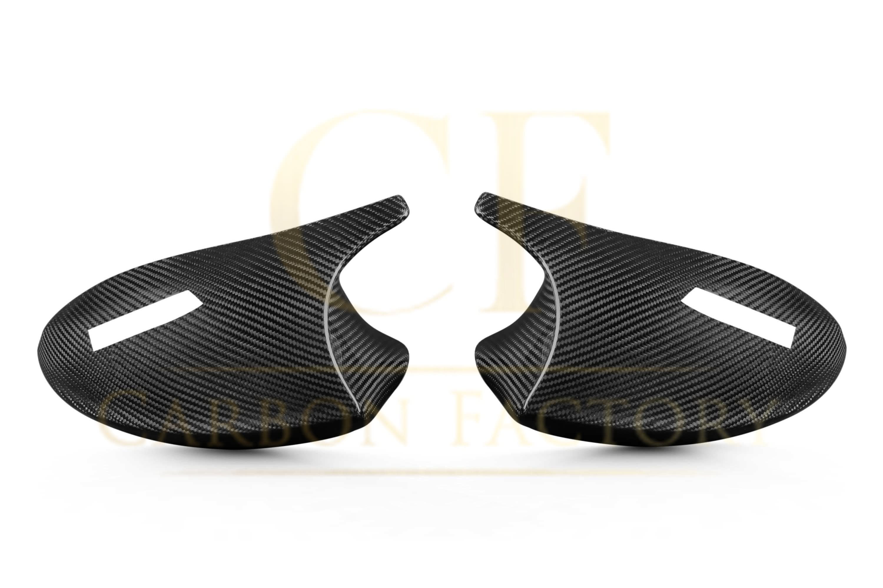 CF Style Pre-Preg Carbon Fibre Replacement Mirror Covers for BMW E81 E82 E87 E88 1 Series E90 E92 E93 3 Series Pre-LCI - Carbon Factory