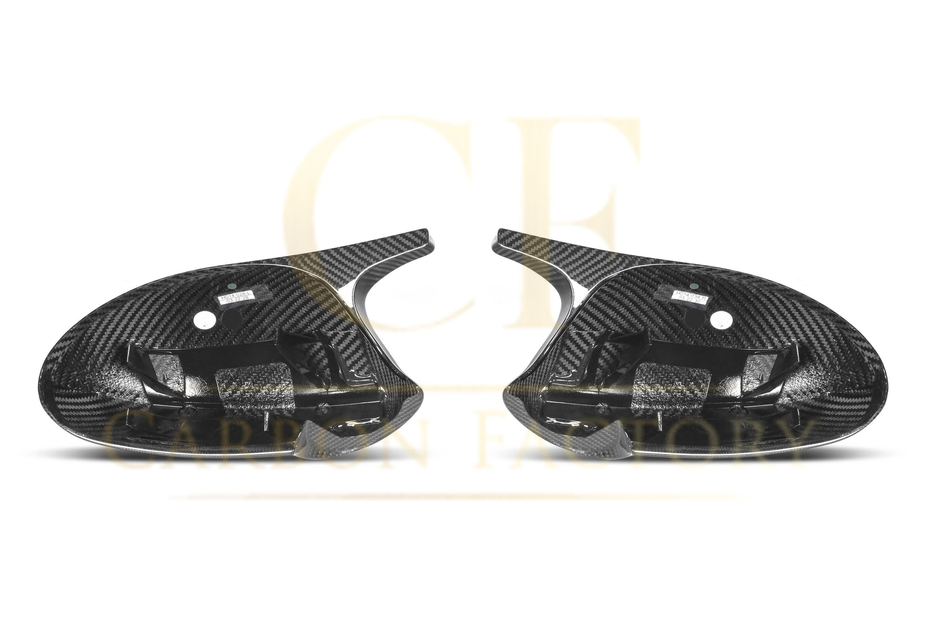 CF Style Pre-Preg Carbon Fibre Replacement Mirror Covers for BMW E81 E82 E87 E88 1 Series E90 E92 E93 3 Series Pre-LCI - Carbon Factory