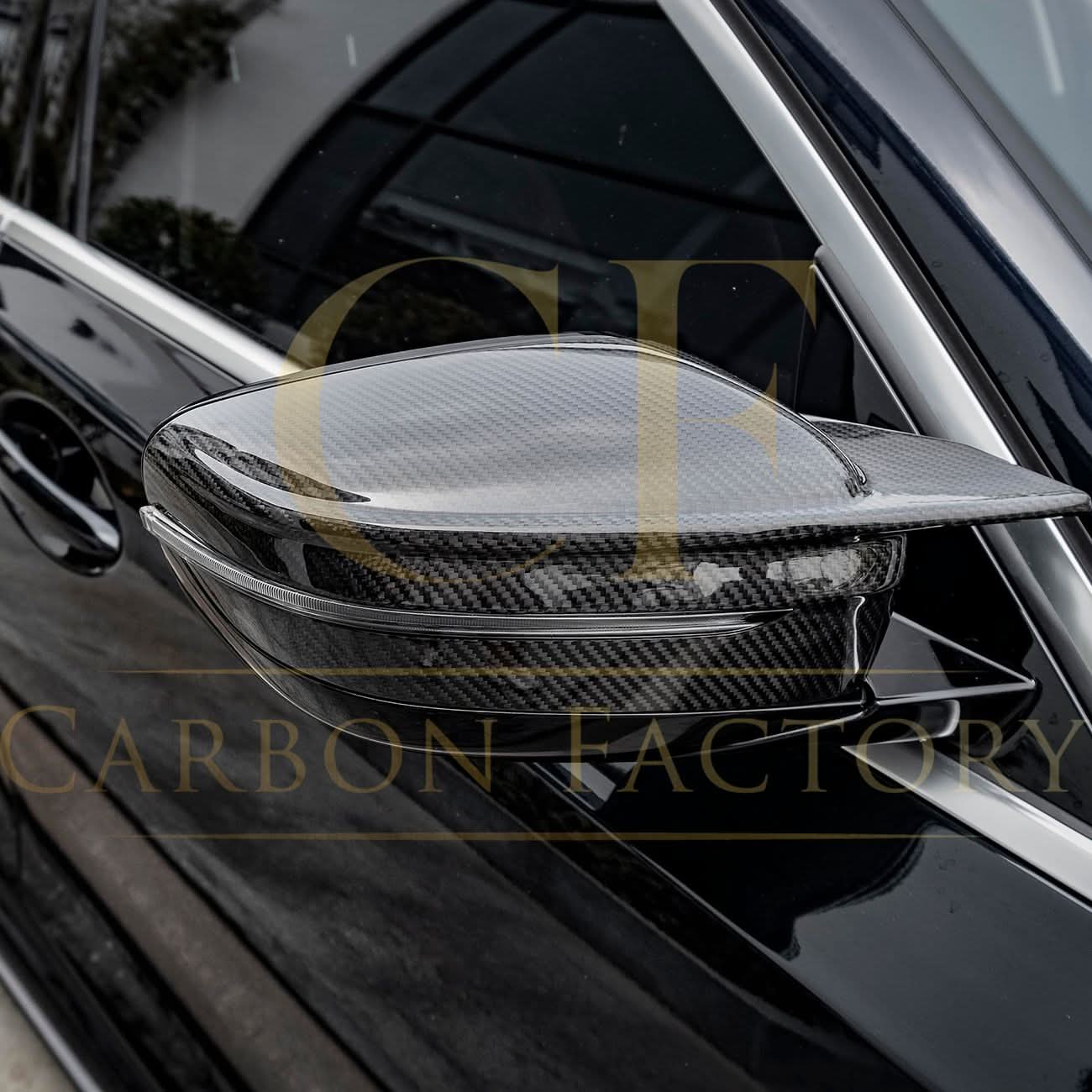 CF Style Pre-Preg Carbon Fibre Replacement Mirror Covers for BMW G20 G21 3 Series LHD 20-25 - Carbon Factory