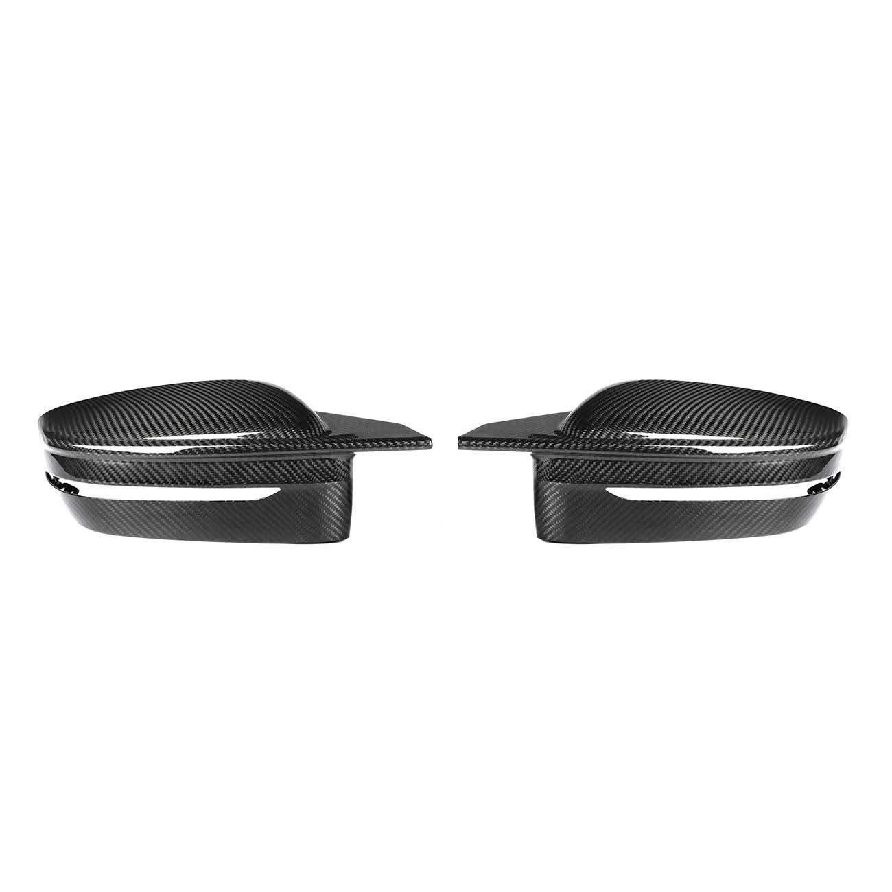 CF Style Pre-Preg Carbon Fibre Replacement Mirror Covers for BMW G22 G23 G26 4 Series i4 LHD 20-25 - Carbon Factory
