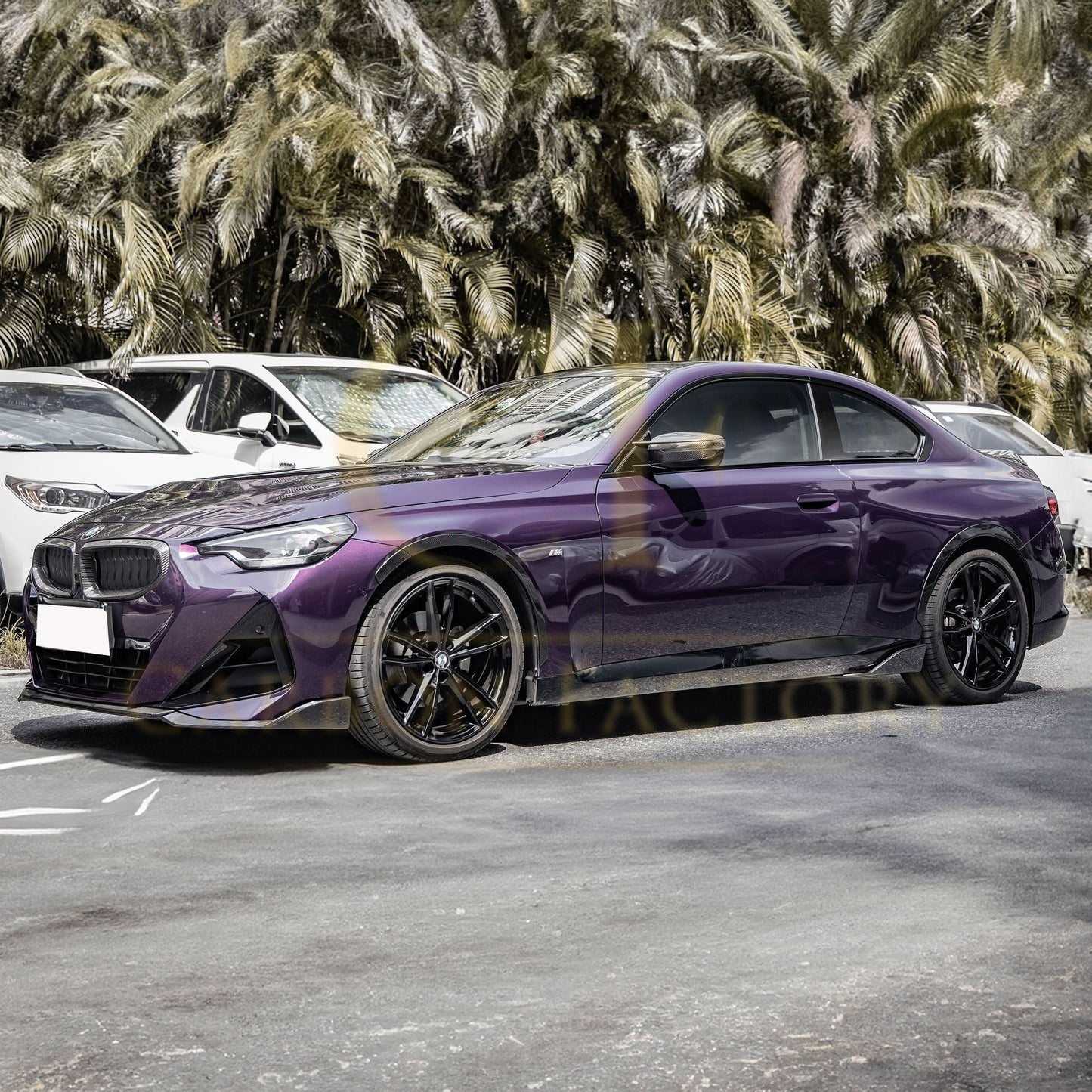 CF Style Pre-Preg Carbon Fibre Replacement Mirror Covers for BMW G42 2 Series LHD 20-25 - Carbon Factory