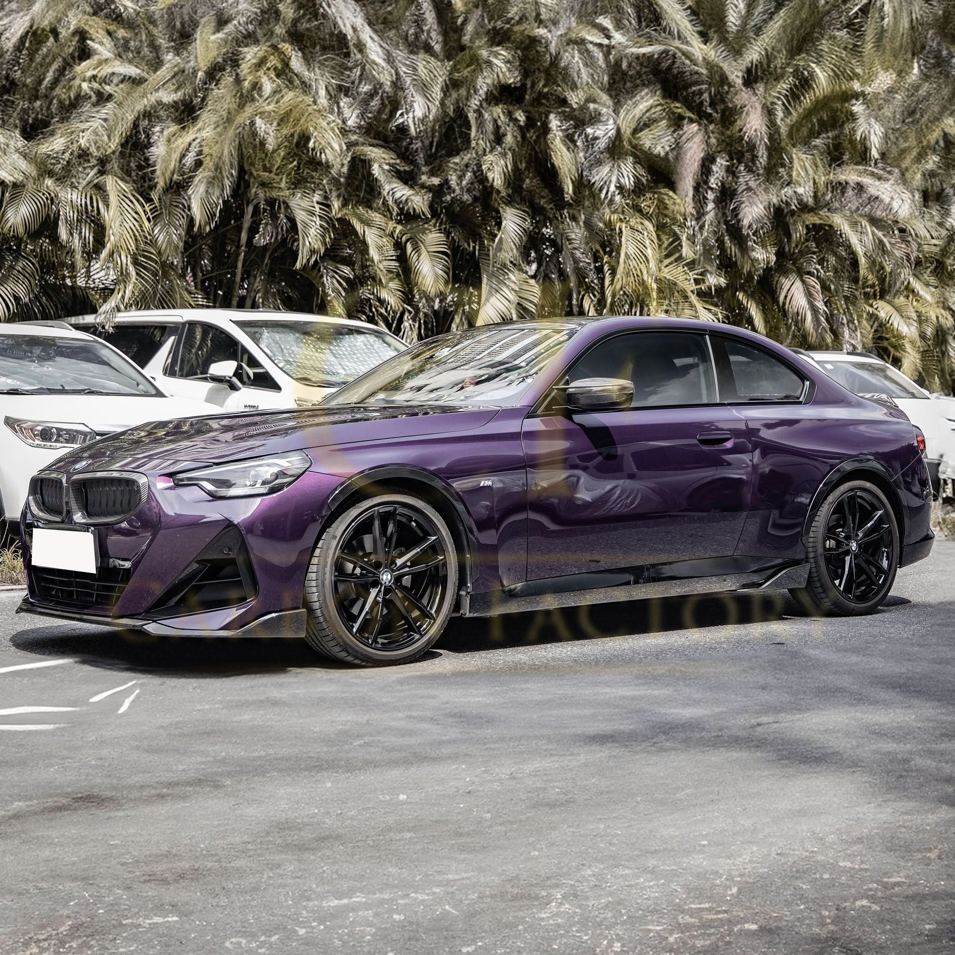 CF Style Pre-Preg Carbon Fibre Replacement Mirror Covers for BMW G42 2 Series LHD 20-25 - Carbon Factory