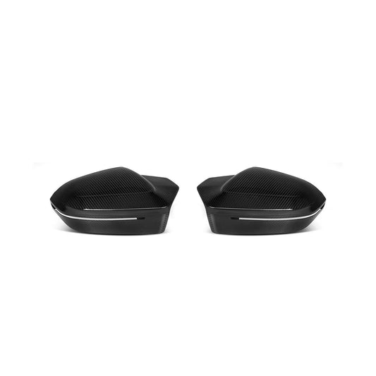 M5 Style Pre-Preg Carbon Fibre Replacement Mirror Covers for BMW G60 5 Series LHD 23-Present - Carbon Factory