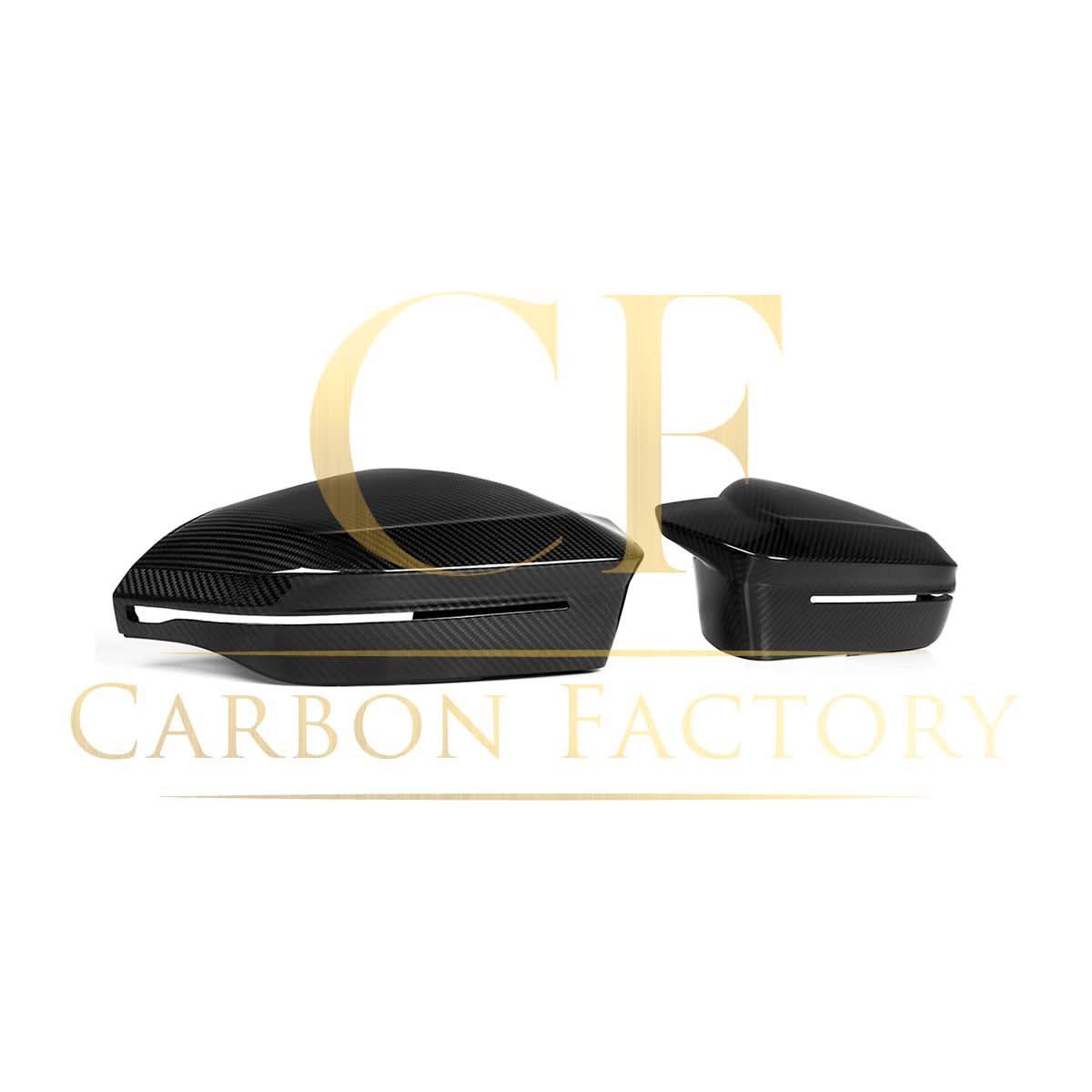 M5 Style Pre-Preg Carbon Fibre Replacement Mirror Covers for BMW G60 5 Series LHD 23-Present - Carbon Factory