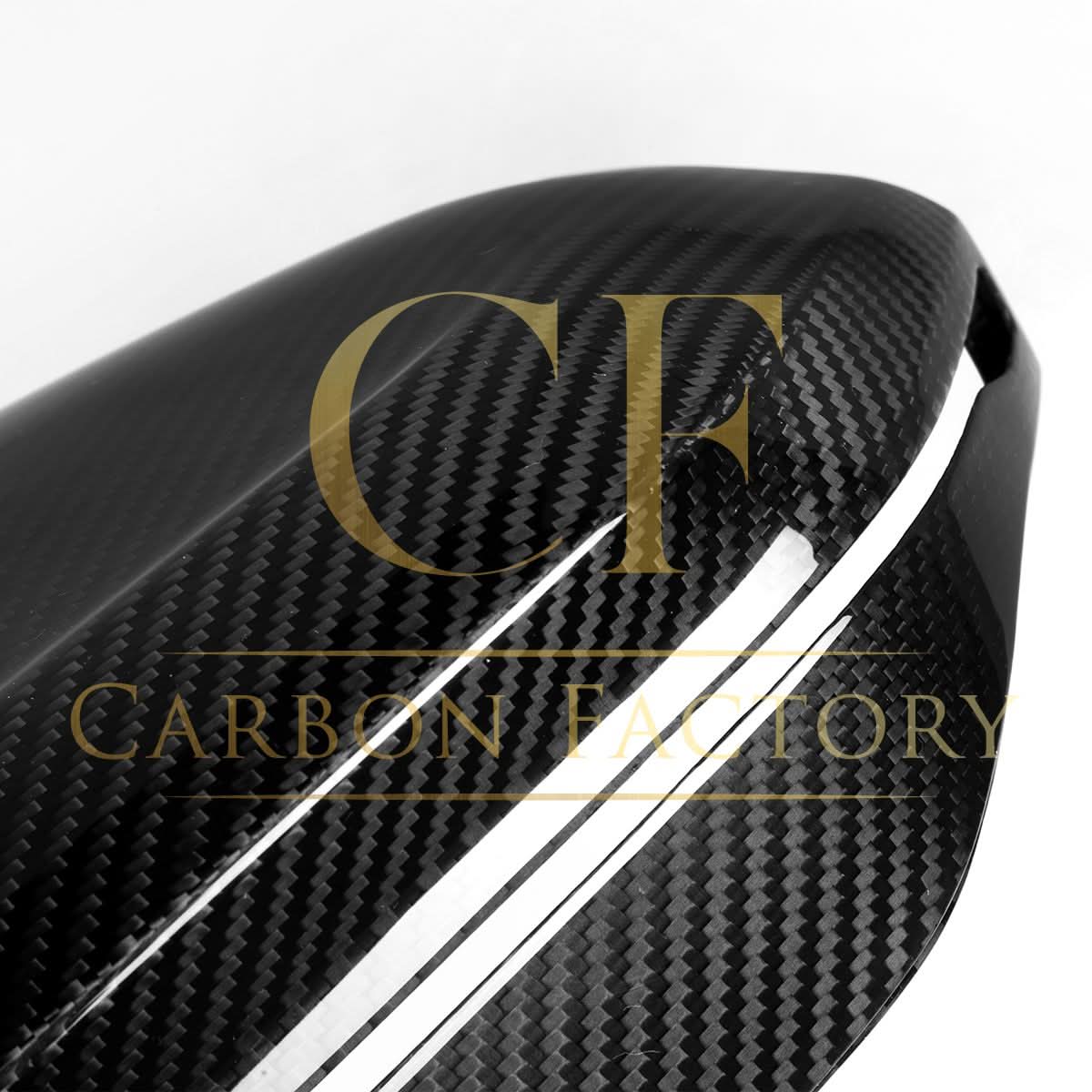 M5 Style Pre-Preg Carbon Fibre Replacement Mirror Covers for BMW G60 5 Series LHD 23-Present - Carbon Factory